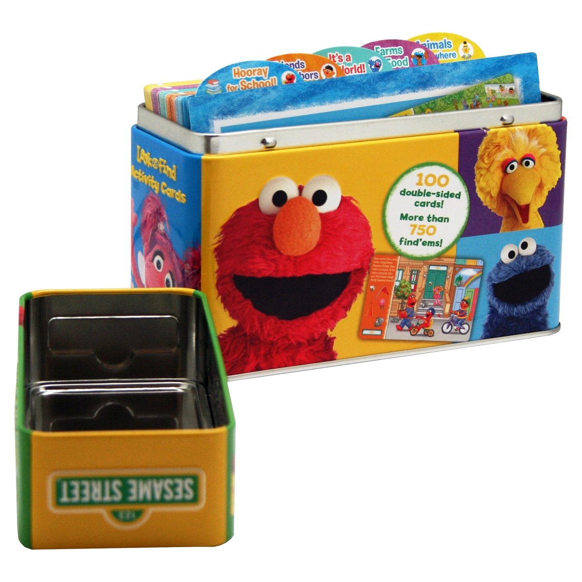 Sesame Street: Elmo, Big Bird, and more! Look and Find Fun! Activity Cards Tin Set
