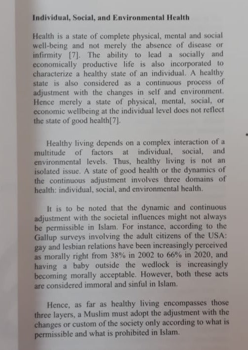 HEALTHY LIVING IN ISLAM: A POSTMODERN PERSPECTIVE