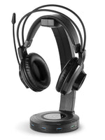 Headphone Stand with Wireless Charging & 4 USB 3.0 Port