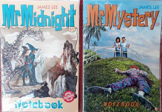 MR MIDNIGHT & MR MYSTERY NOTEBOOK BY JAMES LEE