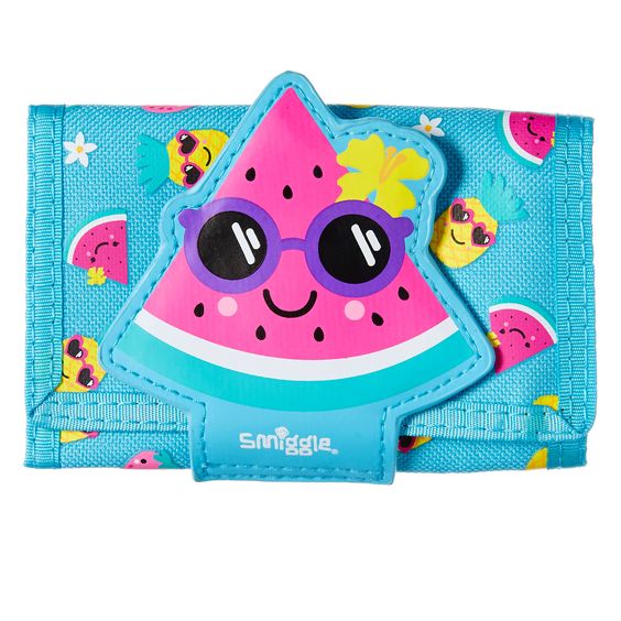 SMIGGLE: YUMS CHARACTER WALLET (LIGHT BLUE)