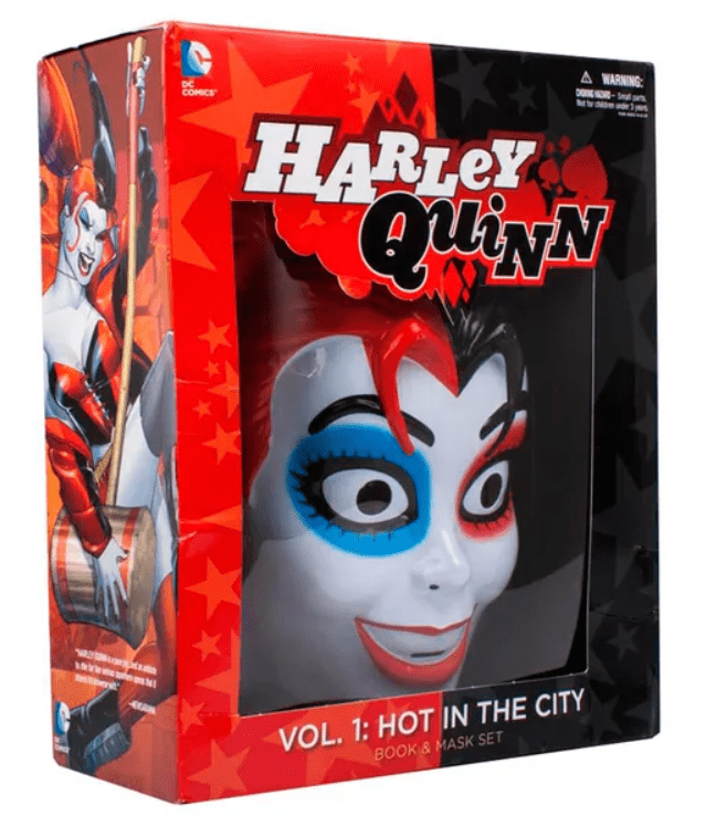 Harley Quinn Book & Mask Set