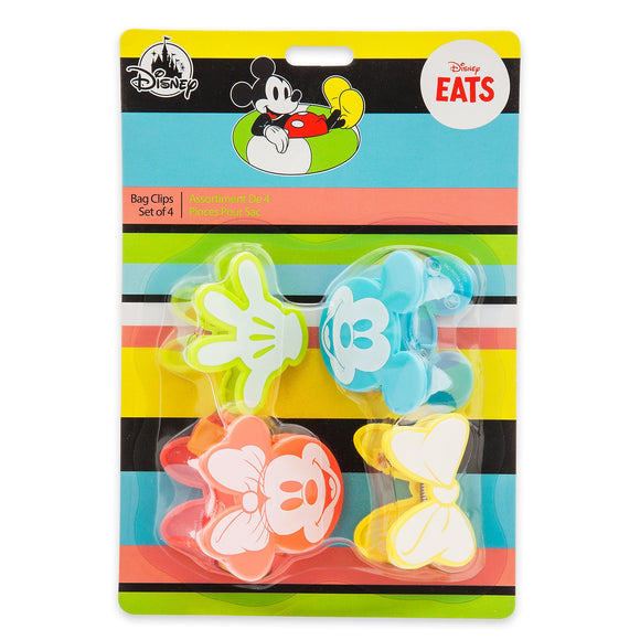 Disney Eats Mickey and Minnie Mouse Bag Clips Set
