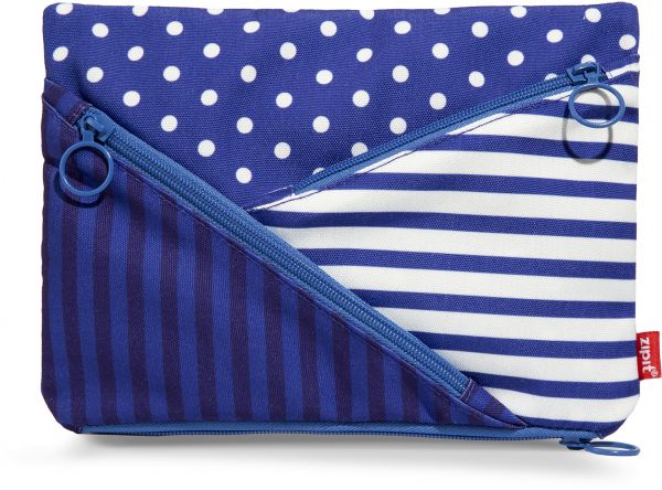 Zipit - Quiltz Jumbo Pouch - Blue