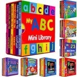 Mini Library Board Books for Toddlers, Children, Babies