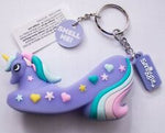 SMIGGLE: PURPLE UNICORN SHOE KEYRING