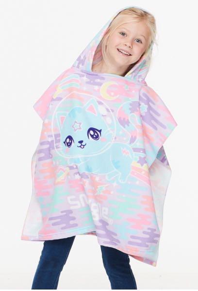 SMIGGLE HOODED TOWEL : SPACE CAT