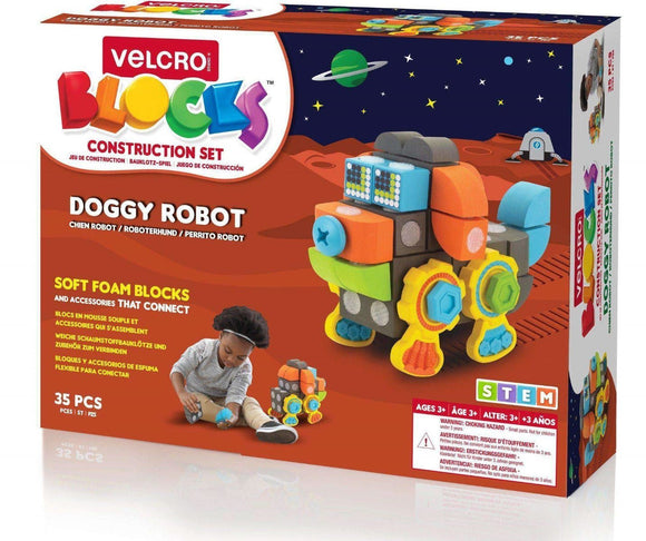 Velcro Blocks Construction Set Dog Robot