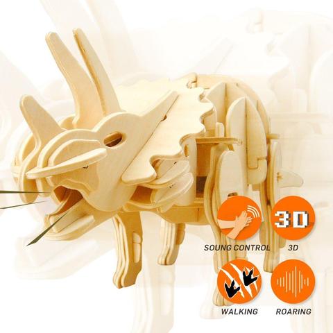 TRICERATOPS: 3D PUZZLE ROBOTIC DINOSAUR